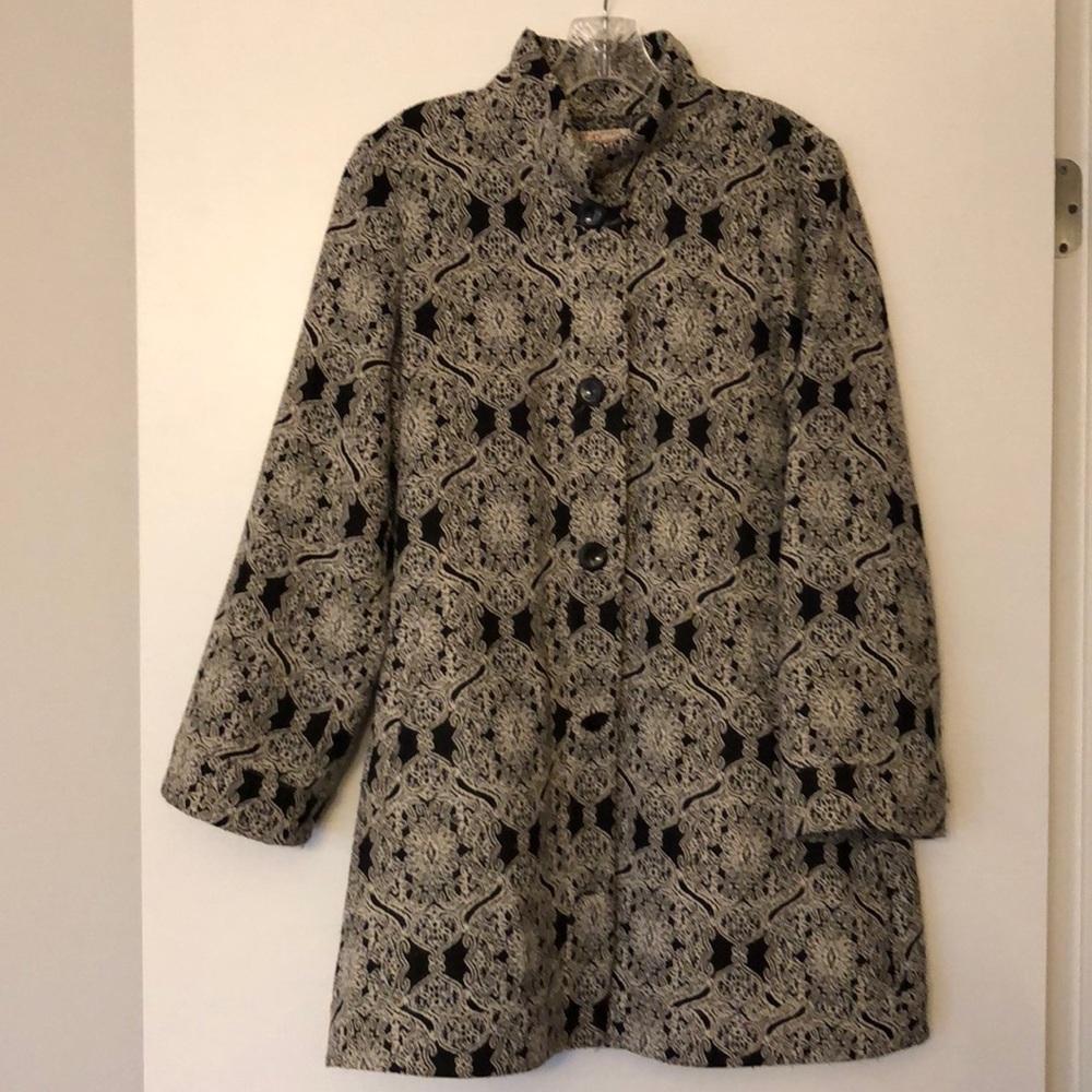 Original Penguin Black & White swing coat